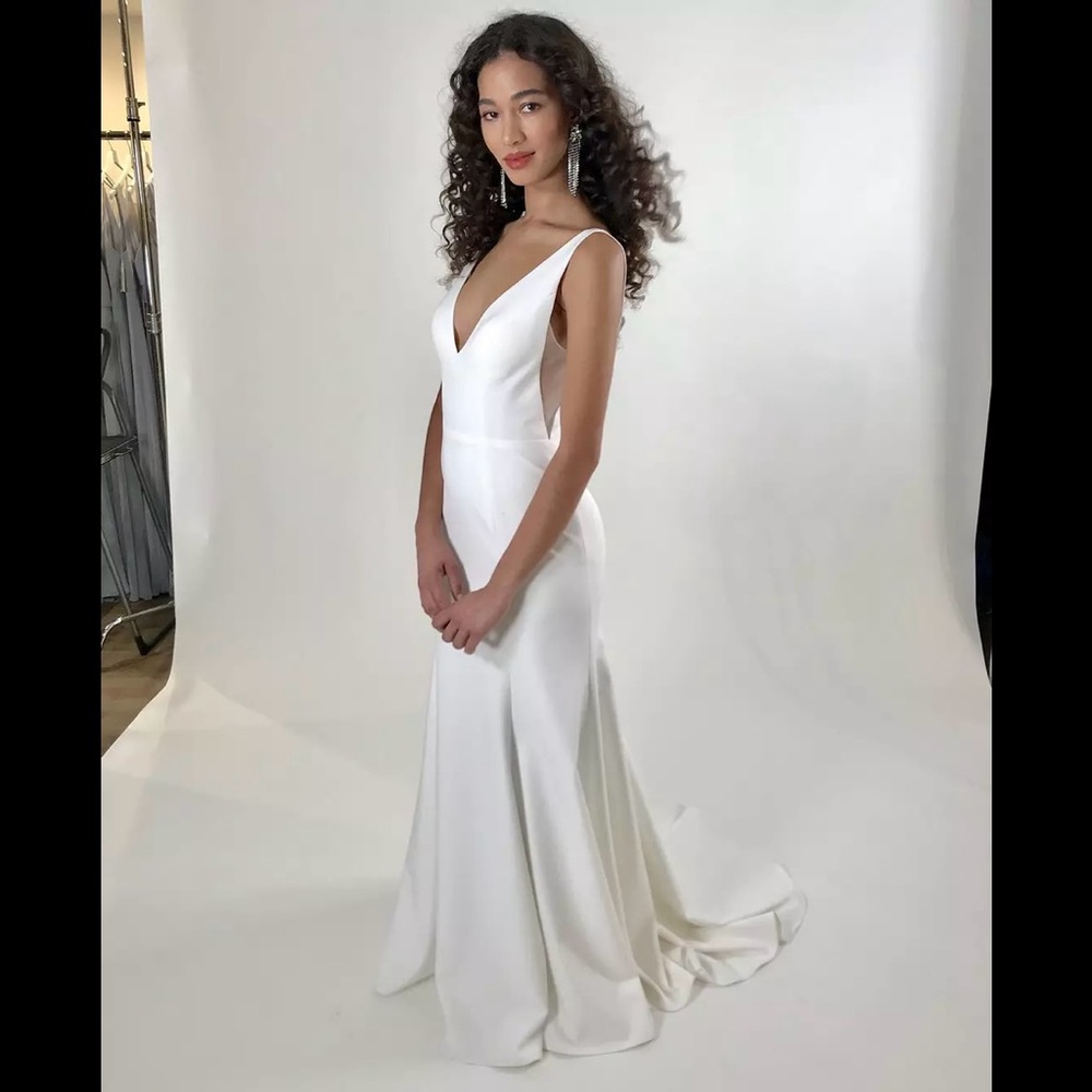 Neve by Jenny Yoo Sleeveless Wedding Gown - Picture 4 of 12